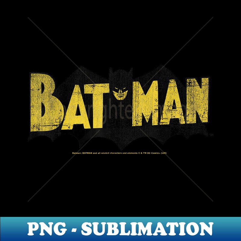 Txt Batman DC Comics Batman Large Block Text Logo - Exclusive PNG Subli | Inspire ...