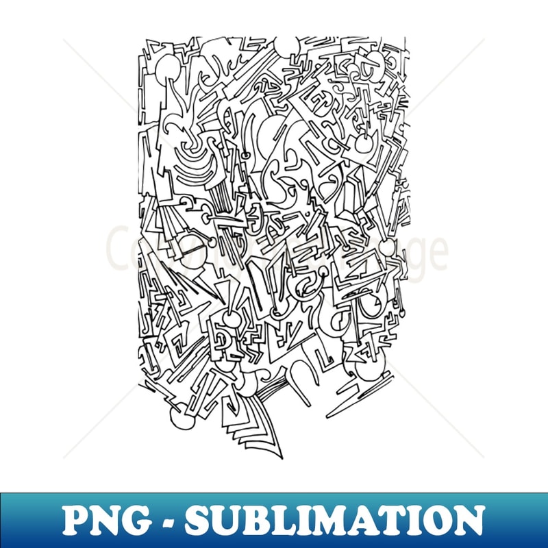 Abstract Ink Drawing 10 - Premium PNG Sublimation File - Cap | Inspire ...