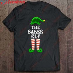 baker elf family group matching christmas party pajama shirt, mens funny christmas t-shirts  wear love, share beauty