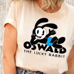 disney oswald the lucky rabbit portrait shirt, epic mickey tee, oswald walt disney studio tshirt, disneyland family matc