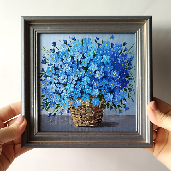 Palette-knife-painting-bouquet-of-blue-flowers-acrylic-small-art-in-a-frame (2).jpg