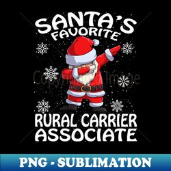 Santas Favorite Rural Carrier Associate Christmas - Professional Sublimation Digital Download - Defying the Norms