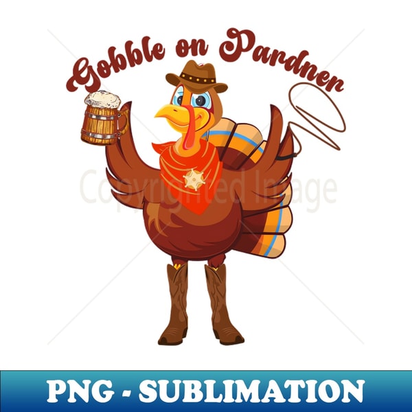 Cowboy Riding Turkey Thanksgiving Turkey-Cowboy western Style Funny - High-Resolu | Inspire ...