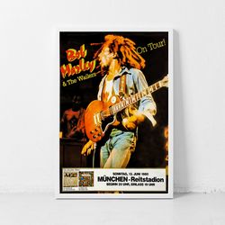 bob marley music gig concert canvas classic retro rock vintage wall art print decor canvas canvas-1