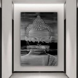 buddha canvas, asian wall art, buddha wall art, meditation canvas, buddha poster, buddhist print, meditation wall art,-6