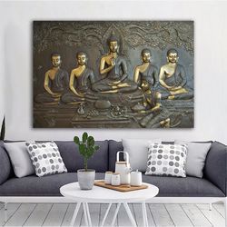buddha canvas, asian wall art, buddha wall art, meditation canvas, buddha poster, buddhist print, meditation wall art,-7