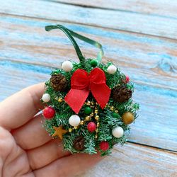 Miniature Wreath Christmas Souvenir Tree