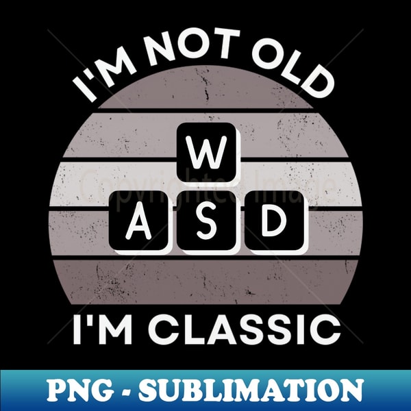 IO-20231118-18265_Im not old Im Classic WASD Retro Hardware Vintage Sunset Grayscale 80s 90s Video Gaming 2381.jpg