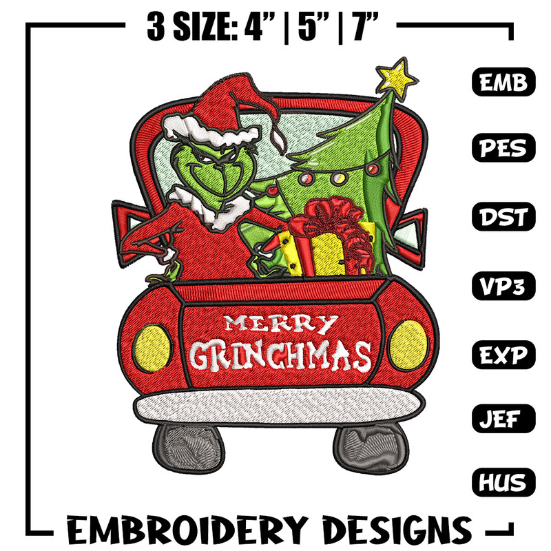 Merry Grinchmas Embroidery design, Merry Grinchmas Embroidery, cartoon design, logo shirt, Digital download..jpg