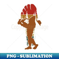 Bigfoot Saxophone Player - High-Resolution PNG Sublimation File - Spice Up Your Sublimation Projects