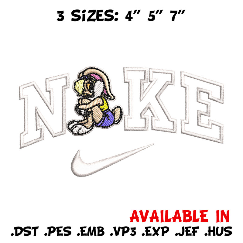 Nike bunny cartoon Embroidery Design, Cartoon Embroidery, Nike Embroidery, Embroidery File, Logo shirt, Digital download.jpg
