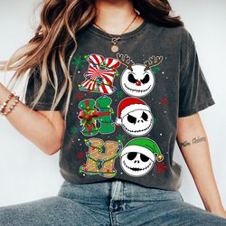 disney the nightmare before christmas ho ho ho jack skellington big face tshirt, jack skellington shirt, disneyland chri