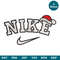Nike Christmas Embroidery Design, Christmas Hat Embroidery Design, Nike Embroidery Design, Instant Download Image 1.jpg