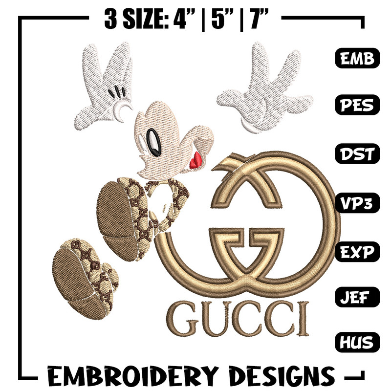Mickey gucci Embroidery Design, Mickey Embroidery, Embroidery File, Logo shirt, Sport Embroidery, Digital download..jpg