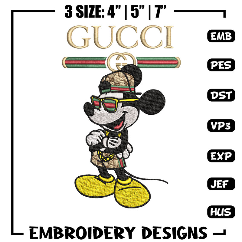 Mickey gucci Embroidery Design,Gucci Embroidery, Embroidery File, Logo shirt, Sport Embroidery, Digital download.jpg