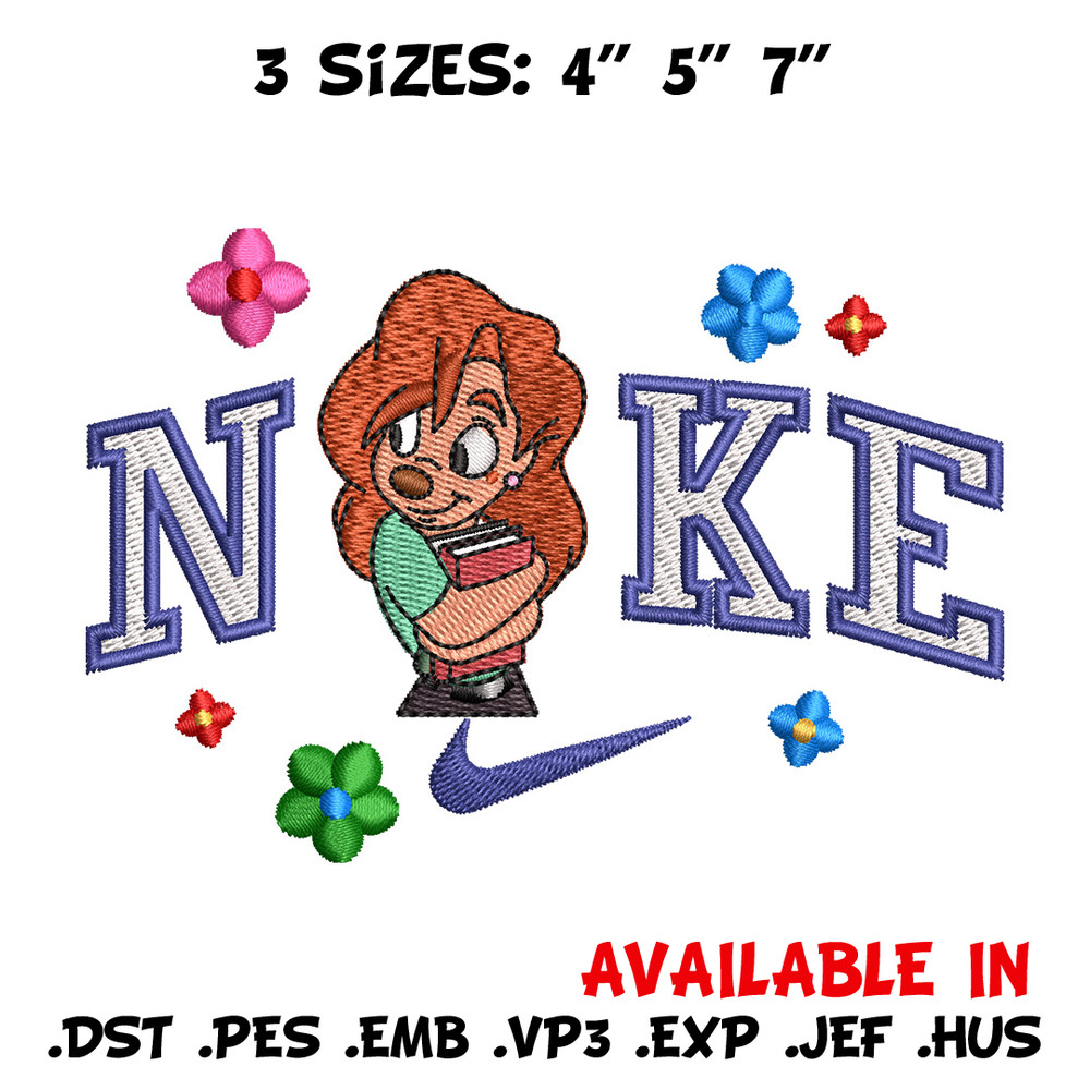 Nike flower girl embroidery design, Nike embroidery, Nike design, Embroidery shirt, Embroidery file,Digital download.jpg