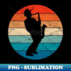 Saxophone Player - Unique Sublimation PNG Download - Create with Confidence