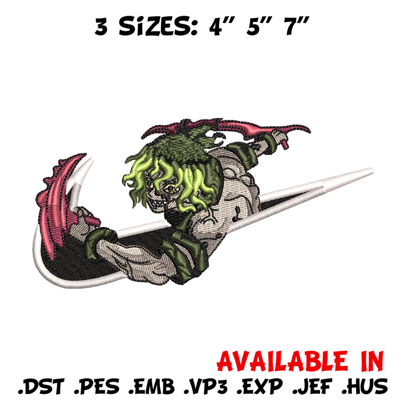 Nike Gyutaro embroidery design, Kimetsu no Yaiba embroidery, nike design, anime shirt, digital download.jpg