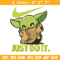 Nike Baby Yoda Embroidery design, Nike Baby Yoda cartoon Embroidery, Nike design, Embroidery file, Instant download..jpg