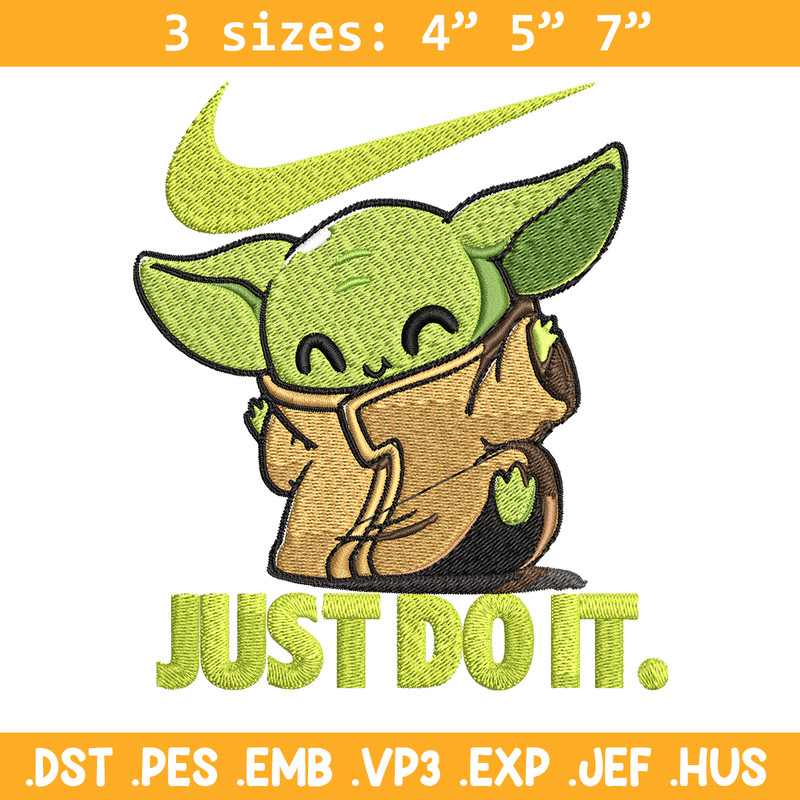 Nike Baby Yoda Embroidery design, Nike Baby Yoda cartoon Embroidery, Nike design, Embroidery file, Instant download..jpg