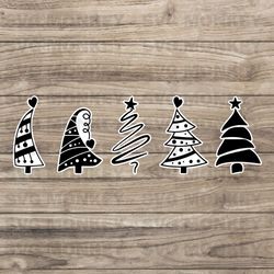 Christmas tree svg, Swirly Christmas tree svg, Whimsical Christmas tree svg, Fancy Christmas tree SVG EPS DXF PNG