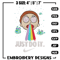 Morty Smith Just Rick It Embroidery design, Cartoon Embroidery, Logo Nike design, Embroidery file, Instant download..jpg