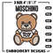 Moschino Kids Teddy logo Embroidery design, Moschino Embroidery, logo design, Embroidery File, Instant download..jpg