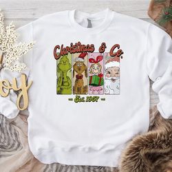 christmas & co sweatshirt, vintage christmas sweatshirt, whovillee university christmas, christmas shirt, xmas sweatshir