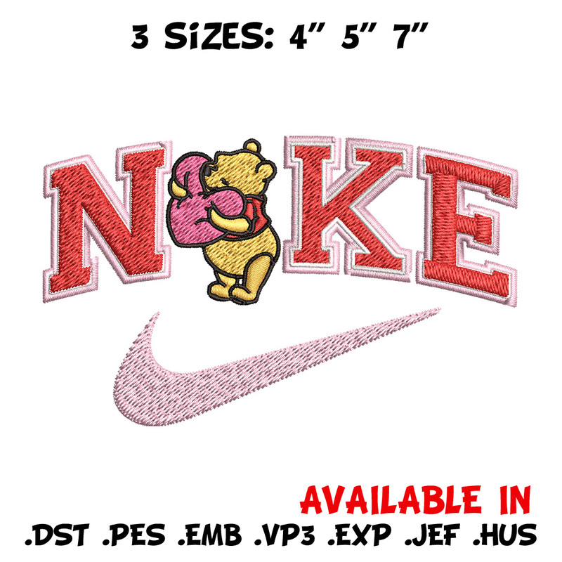 Nike pooh Embroidery Design, Pooh Embroidery, Nike Embroidery, Embroidery File, Logo shirt, Digital download.jpg