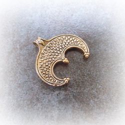 Women moon amulet,lunula bronze necklace pendant,women talisman,moon bronze jewellery,fertility symbol,motherhood symbol