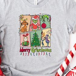 merry grinchmas tshirt, retro grinch shirt, grinch christmas shirt for women, merry grinchmas tee, cute grinch t-shirt f
