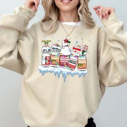 nurse christmas sweatshirt, nicu christmas shirt, christmas nurse shirt, er nurse shirt, picu icu christmas gift, medica