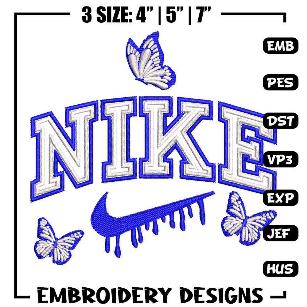 Nike butterfly embroidery design, Butterfly embroidery, Nike design,Embroidery file,Embroidery shirt,Digital download.jpg