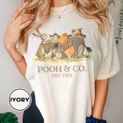 retro comfort colors winnie the pooh shirt, vintage winnie pooh and friends shirt, classic pooh and co shirt, disney win
