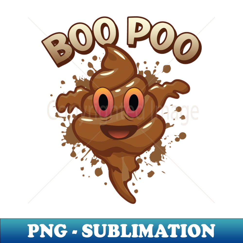 Boo Poo Halloween Ghost Poo Costume - High-Quality PNG Subli | Inspire ...