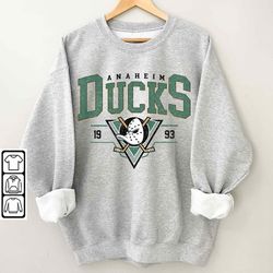 vintage 90s anaheim mighty ducks shirt, crewneck anaheim ducks sweatshirt, jersey hockey gift for christmas