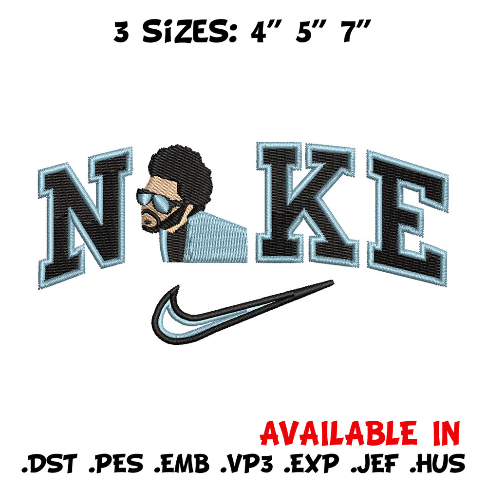 Nike weeknd embroidery design, The weeknd embroidery, Nike design, Embroidery shirt, Embroidery file, Digital download.jpg