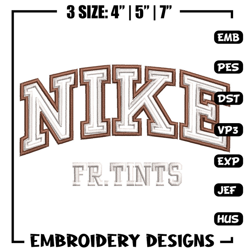 Nike fr tints embroidery design, Nike embroidery, Nike design, Embroidery shirt, Embroidery file,Digital download.jpg