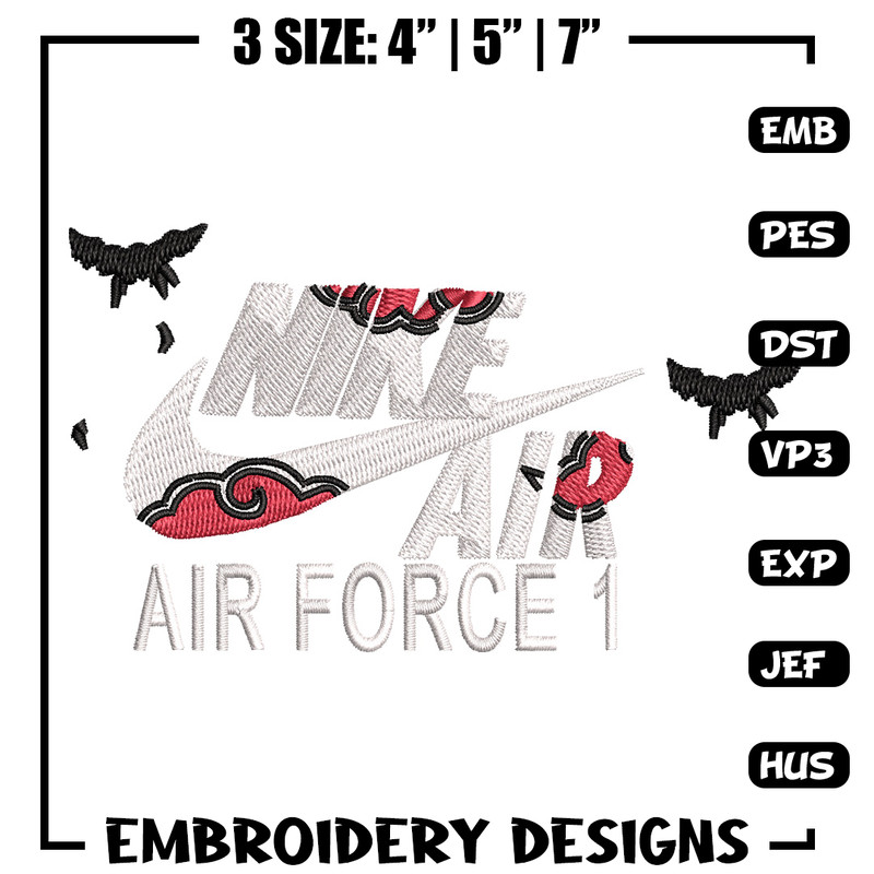 Nike itachi embroidery design, Naruto embroidery, Nike design,Embroidery file,Embroidery shirt,Digital download.jpg