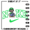 Nike mario green embroidery design, Mario embroidery, Nike design, Embroidery shirt, Embroidery file, Digital download.jpg