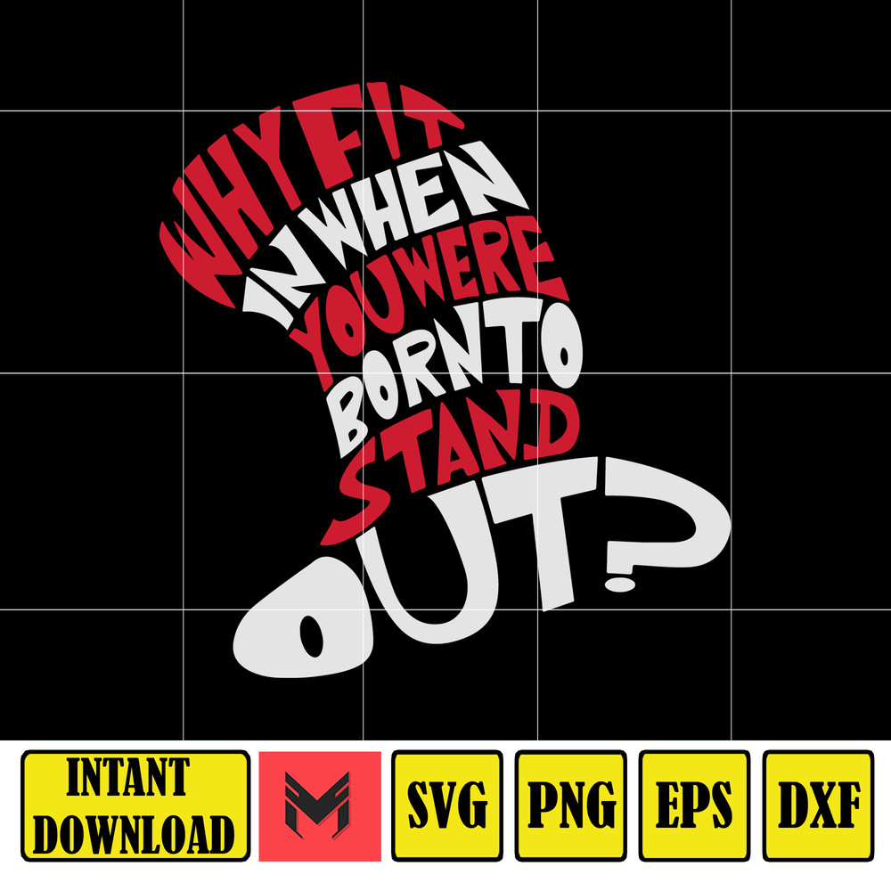 Dr Seuss Svg, Cat In The Hat SVG, Dr Seuss Hat SVG, Green Eggs And Ham Svg, Dr Seuss for Teachers Svg, Cricut, Thing Svg (15).jpg