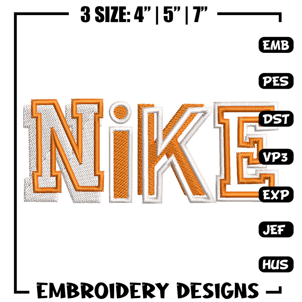 Nike orange logo embroidery design, Nike embroidery, Nike design, Embroidery shirt, Embroidery file,Digital download.jpg