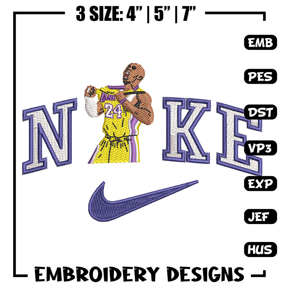 Nike player embroidery design, Basketball embroidery, Nike design,Embroidery file,Embroidery shirt,Digital download.jpg