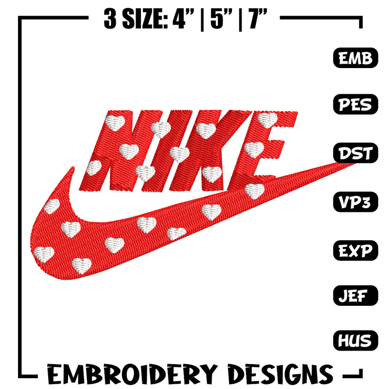 Nike red heart embroidery design, Nike embroidery, Nike design, Embroidery shirt, Embroidery file, Digital download.jpg