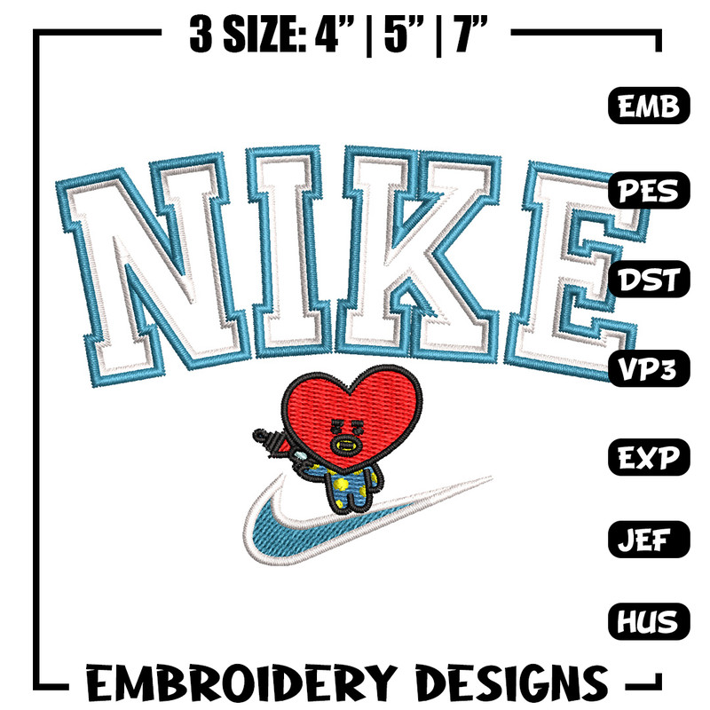 Nike red heart embroidery design, Nike embroidery, Nike design, Embroidery shirt, Embroidery file,Digital download.jpg