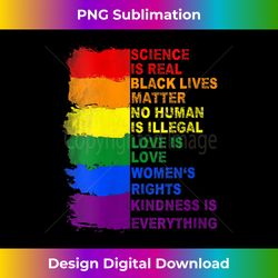 Womens Distressed Science Is Real Black Lives Matter LGBT Pride V-Neck - Sublimation-Optimized PNG File - Crafted for Sublimation Excellence