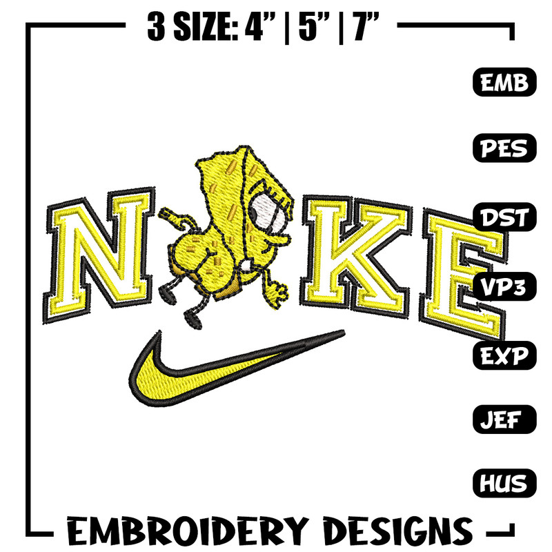 Nike spongebob embroidery design, Spongebob embroidery, Nike design, Embroidery shirt, Embroidery file, Digital download.jpg