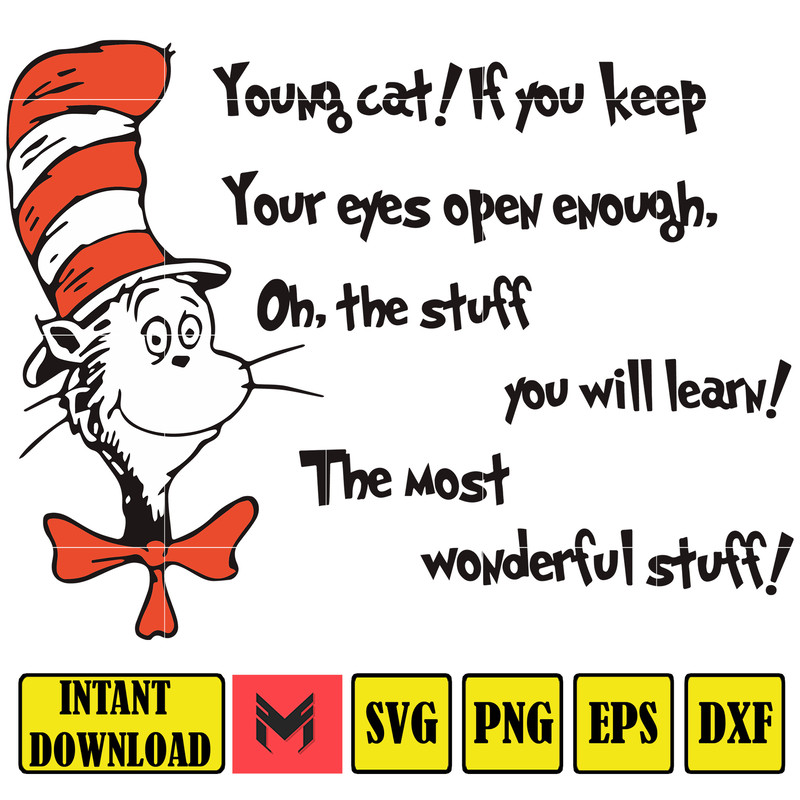 Dr Seuss Svg, Cat In The Hat SVG, Dr Seuss Hat SVG, Green Eggs And Ham Svg, Dr Seuss for Teachers Svg, Cricut, Thing Svg (220).jpg