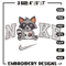 Nike squirrel embroidery design, Squirrel embroidery, Nike design, Embroidery shirt, Embroidery file, Digital download.jpg