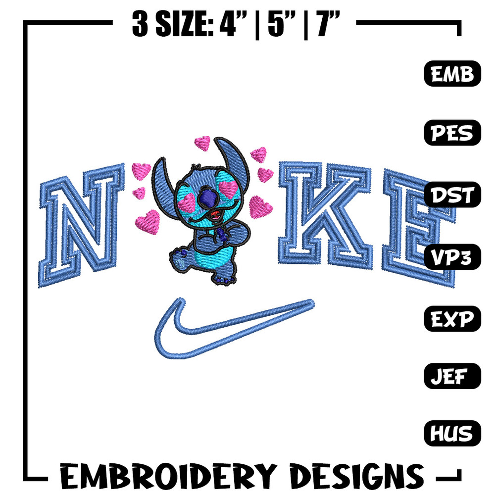 Nike stitch heart embroidery design, Stitch embroidery, Nike design, Embroidery file,Embroidery shirt, Digital download.jpg